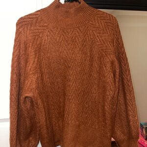 Rust Orange Knit Sweater